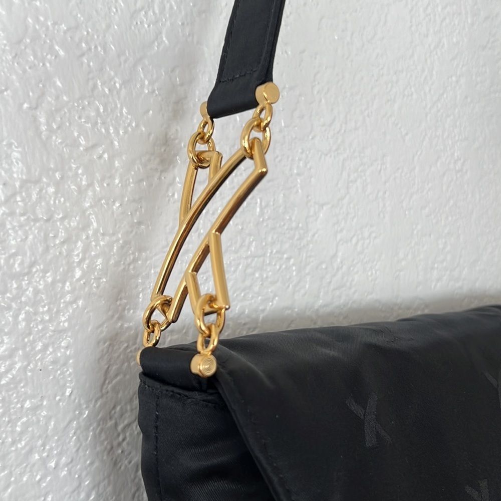 Vintage New By Paloma Picasso black nylon monogram - Picture 4 of 12